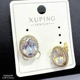Сережки Xuping14К 10819 (1,4см)	